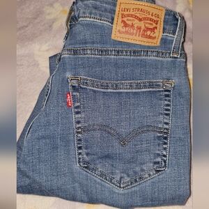 Levi's Blue High Rise Skinny Denim Jeans